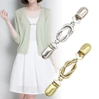 Свитер шаль-блузка с воротником свитер Шарф Брошь с застежкой Pin Ювелирные изделия Аксессуары женское платье в ретро стиле, кардиган Утка контактный зажим