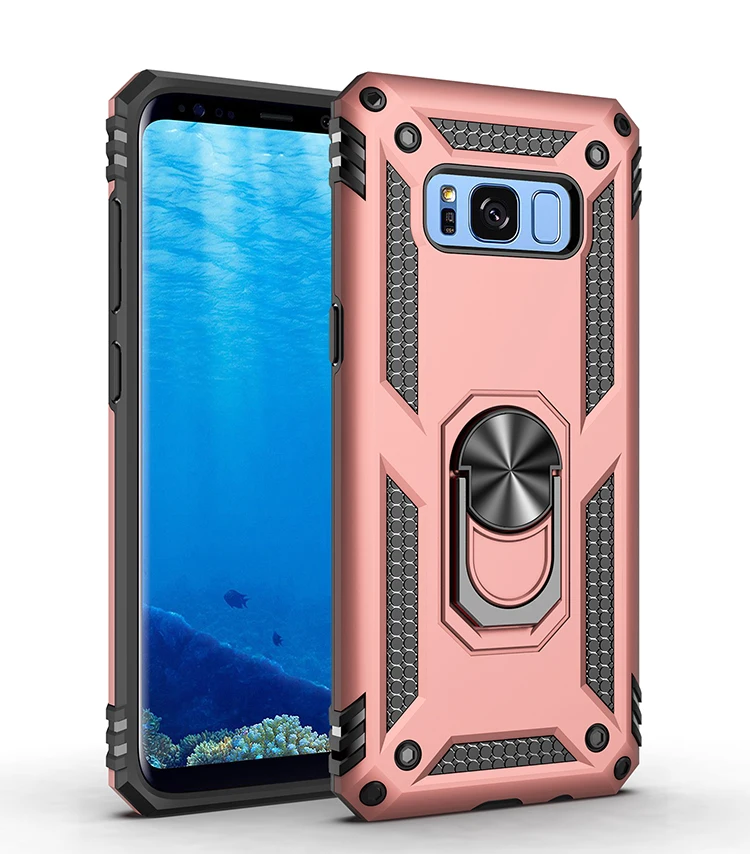 Чехол для телефона Samsung Galaxy S7 S8 S9 S10 S10E S20 Нор-8-9-10-20 Plus Pro Ultra Lite 5G противоударный магнитное кольцо кронштейн крышка