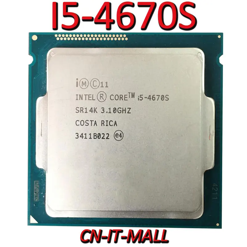 Pulled I5-4670S CPU 3.1G 6M 4 Core 4 Thread LGA1150 Processor