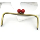 Застежка для сумочки с большим шариком, аксессуары для сумок сделай сам, металлический замок поцелуй для сумок, Крафтовая рамка для кошелька, детали для сумочки без винта, высокое качество