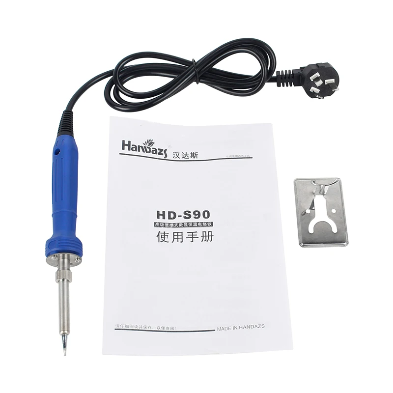 

3 Kinds Of 100W 90W 60W LCD Soldering iron kit adjustable temperature solder welding tools Ceramic heater soldering