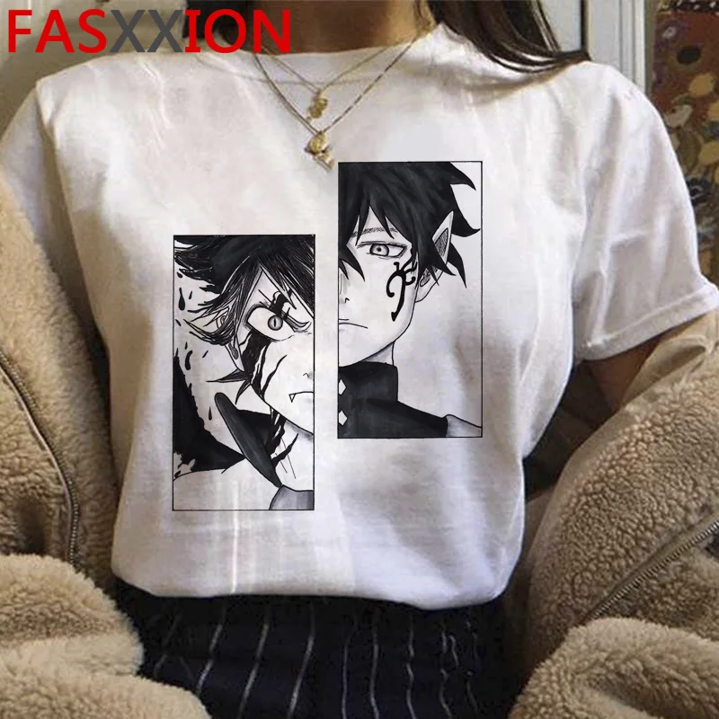 

Black Clover t shirt summer top men ulzzang couple 2021 print graphic tees t shirt clothes harajuku kawaii aesthetic