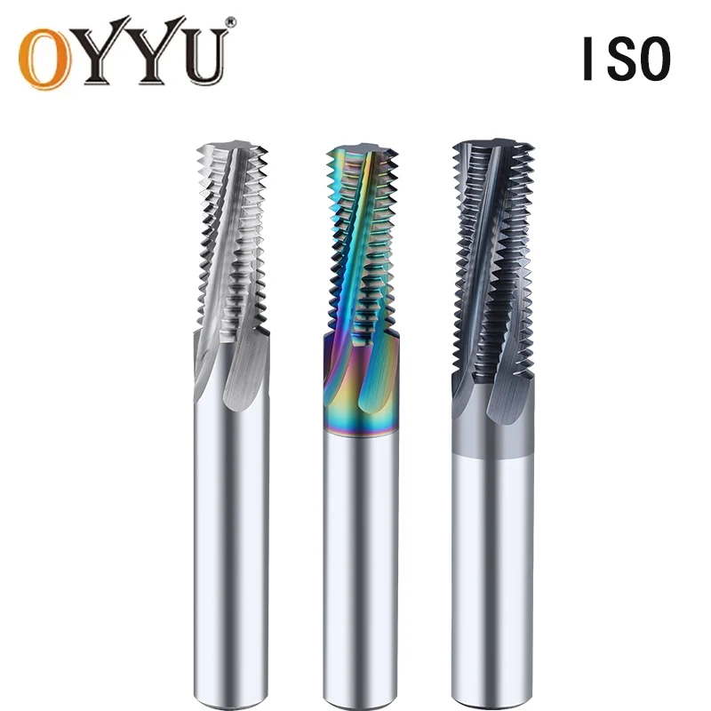 

Thread Milling Cutter ISO Metric Solid Carbide Full Tooth Thread NANO Coating M3 M4 M5 M6 M8 M10 CNC Machine Cutting Tool Set