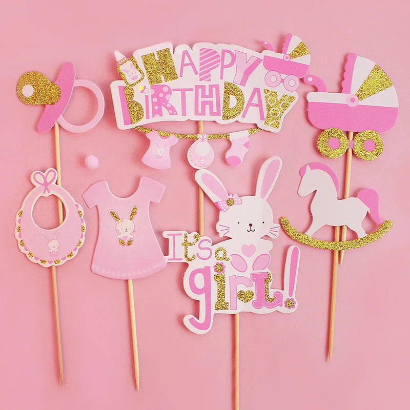 7 шт. топпер для детского торта на 1-й день рождения | Дом и сад