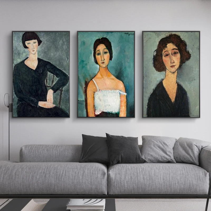 

Amedeo Modigliani Christina Canvas Paintings On The Wall Art Posters And Prints Portrait of the Woman Art Pictures Home Decor