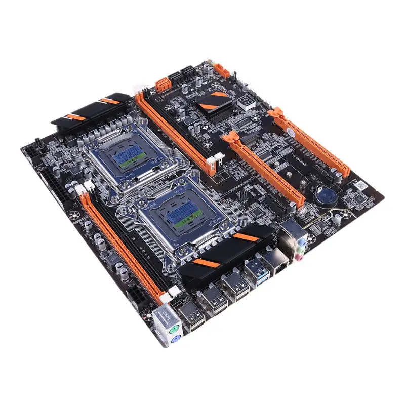 Материнская плата LGA2011 с двойным процессором X79 материнская E5 4 × DDR3 DIMM для