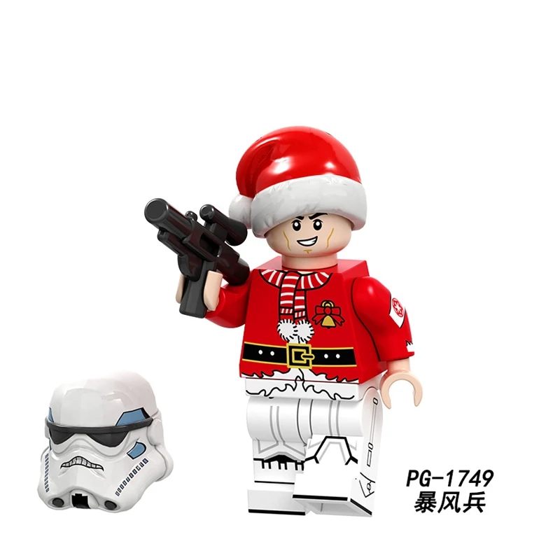 Звездные войны рождественские фигурки йода Дарт Вейдер люк Хан Solo Obiwan строительные блоки игрушки подарки Marvel Супер Герои фигурка