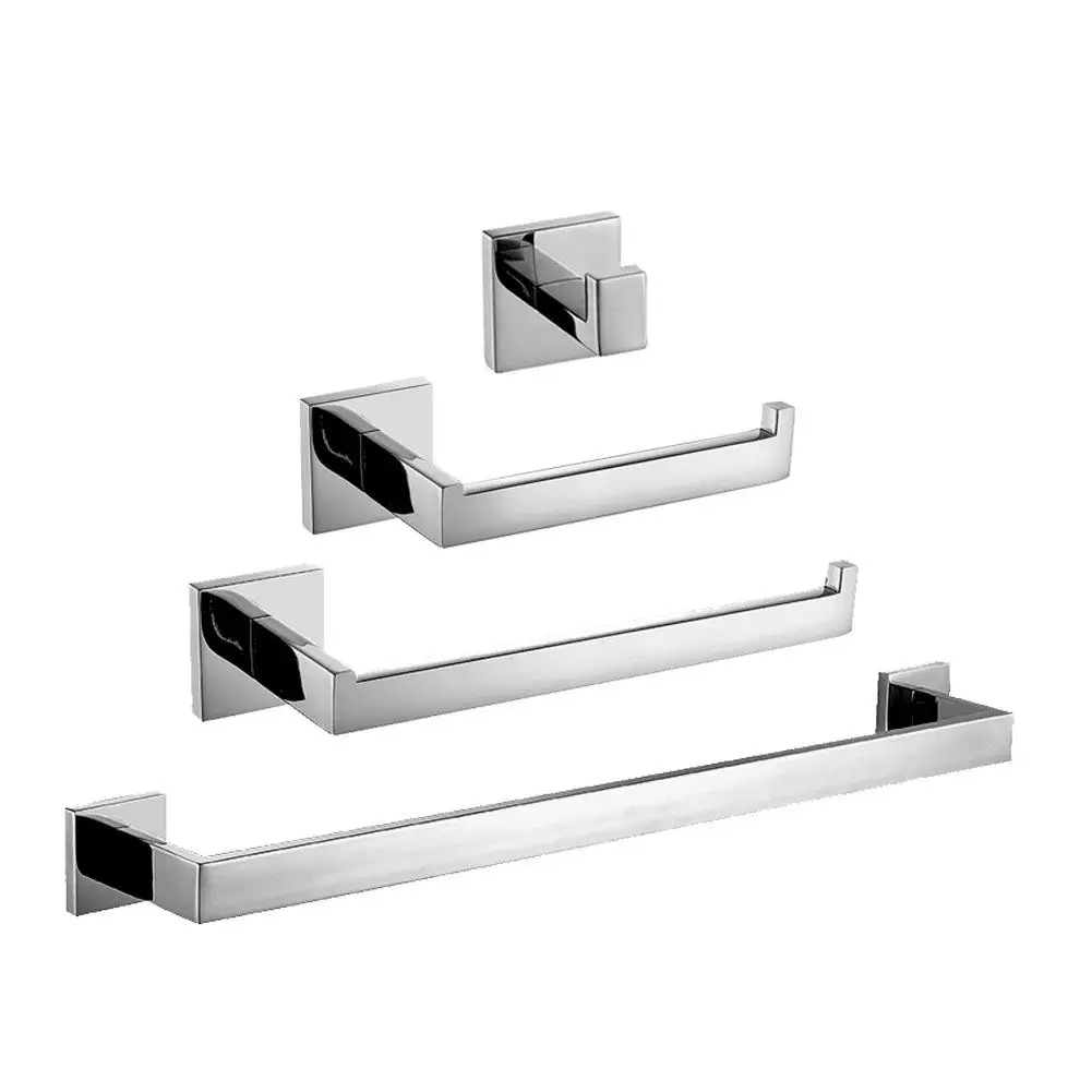 Набор аксессуаров для ванной комнаты из нержавеющей стали SUS 304 однотонный