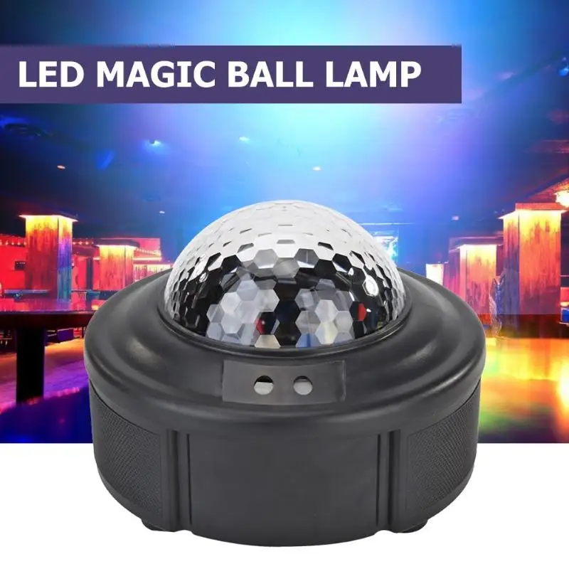 

Spaceship LED Ball Lamp Self-propelled Remote Control 90 Type Voice Control Halloween Stage Effect Projector Double cooling hole