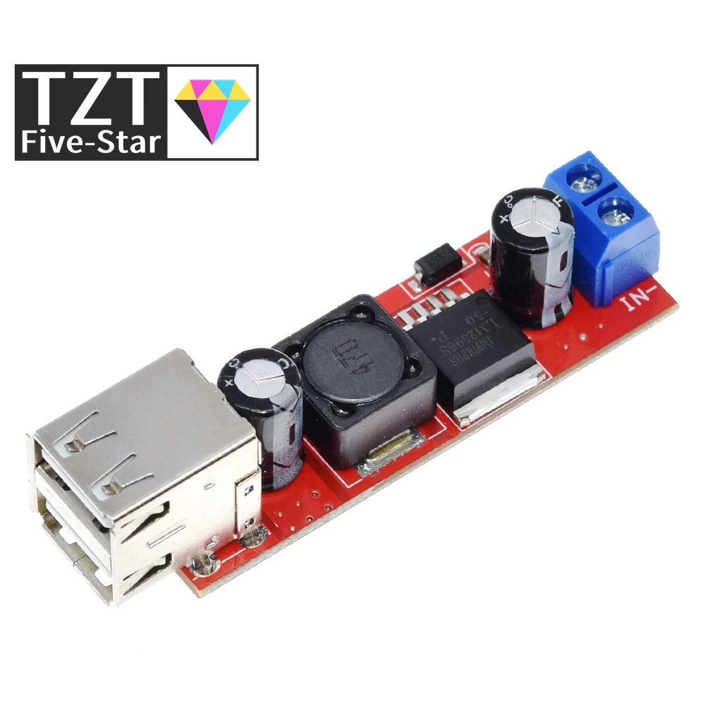 Завеса с источником питания от постоянного тока 6V 40V до 5V 3A двойной USB зарядка DC