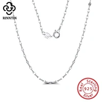 rinntin solid 925 silver 3 0mm twist flake chain necklace 18 45cm women sterling silver necklace fine jewelry gifts sc26 p 18