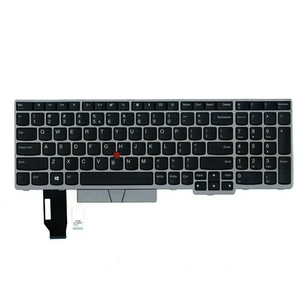 New US Keyboard For Lenovo ThinkPad E580 E590 L580 L590 P52 P53 P53s P72 T590 Black Silver framekeyboard | Компьютеры и офис