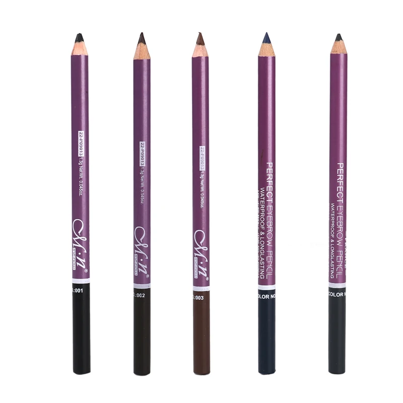 

New 2PCS Eyebrow Pen Set 24H Lasting Double Head Eyeliner Pen With Brush Waterproof Easy Apply Natural Color Cosmetic TSLM1