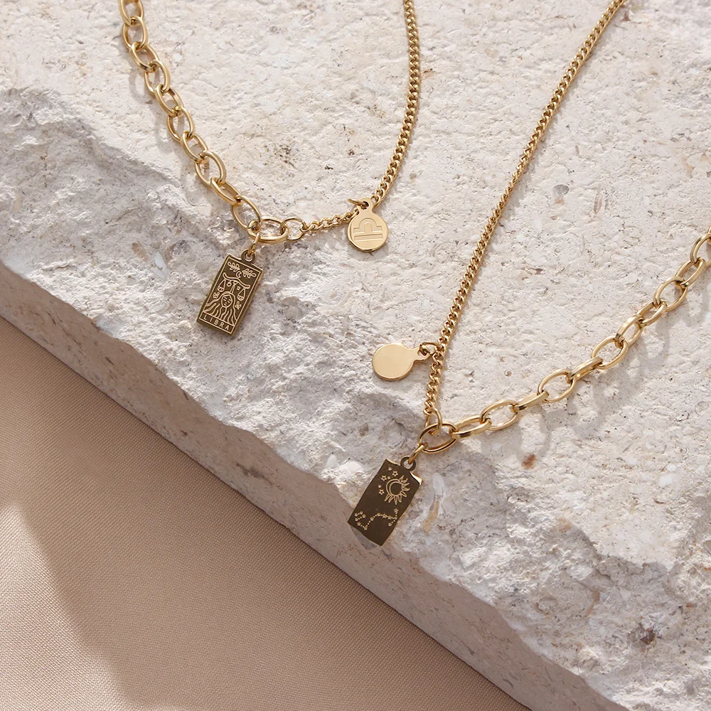 Новинка 2021 позолоченная гипоаллергенная индивидуальная квадратная подвеска с