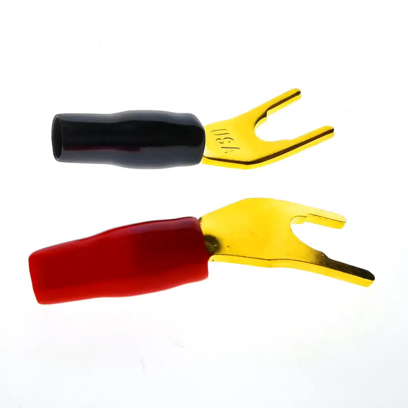 4 шт. Лидер продаж новинка красная черная США чистая медь позолоченная вилка для