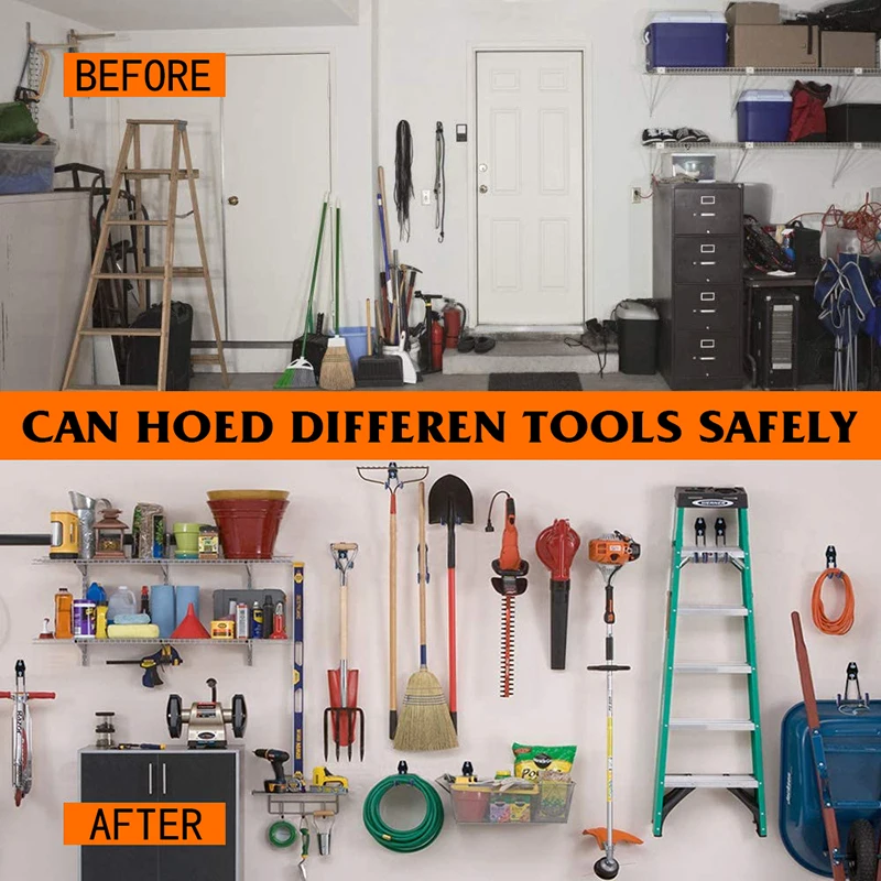 

1 шт. 7-дюймовый двойной крючок, многофункциональная настенная стеллаж для хранения, строительный крючок, аксессуары для хранения