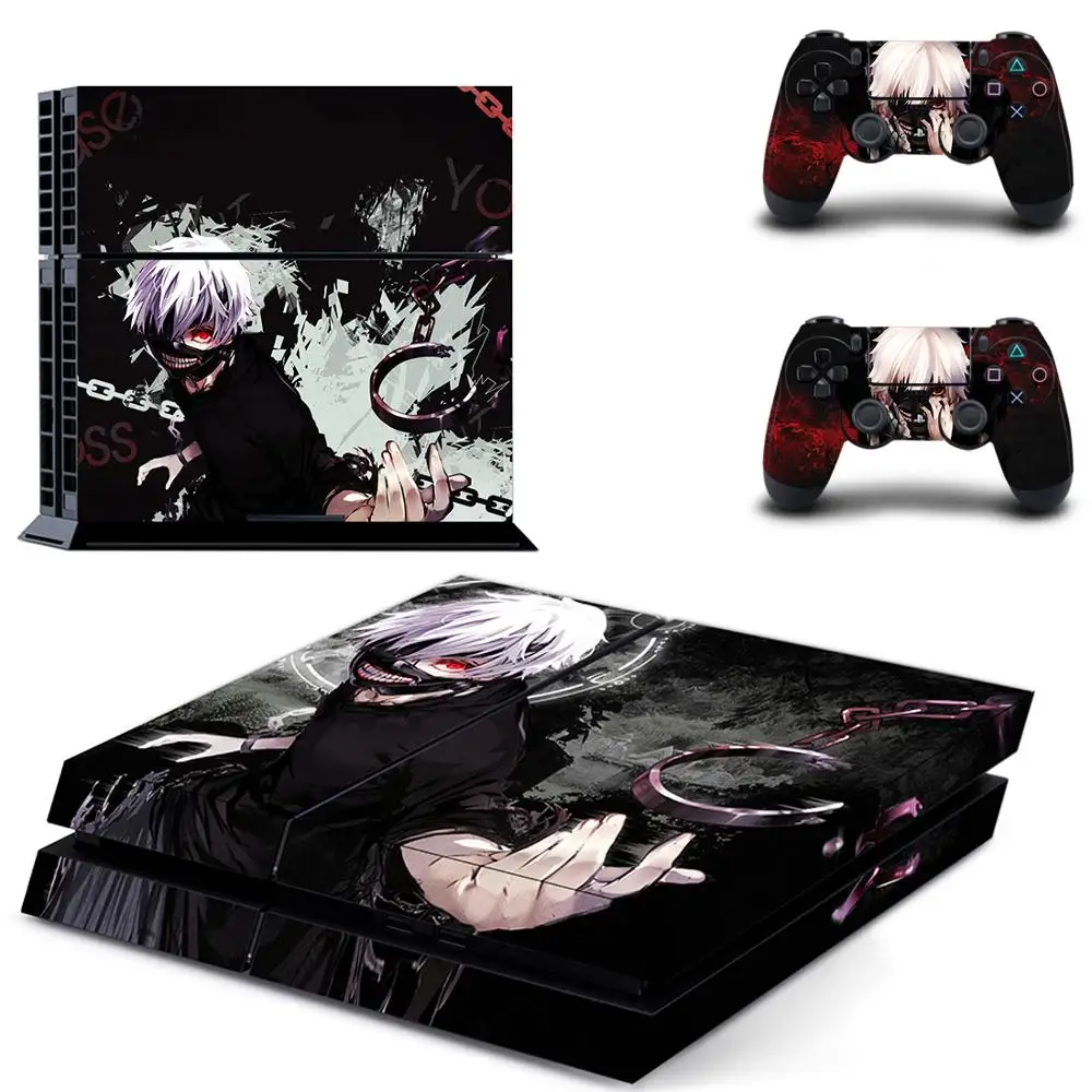 Anime Tokyo Ghoul Full Cover Faceplates PS4 Skin Sticker Decal For PlayStation 4 Console & Controllers Vinyl | Электроника