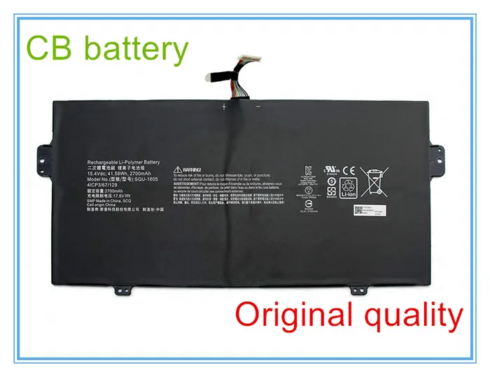Оригинальный качественный Аккумулятор для ноутбука 15 4 в 2700 мАч 41.58Wh SQU 1605 7 SP714 51