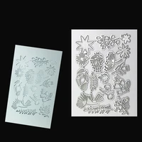 seaweed plant metal cutting dies diy art gift stamp birthday card sticker die cutting kit tools embossing paper mekaing