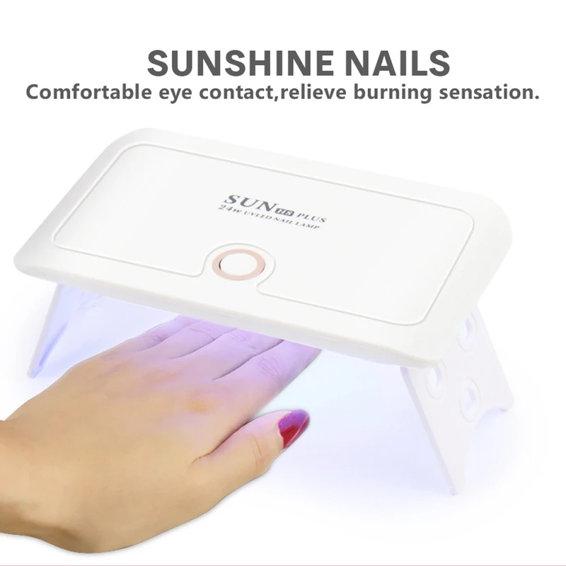 24W Светодиодный УФ лак для ногтей сушильная лампа геля акриловый леча светильник