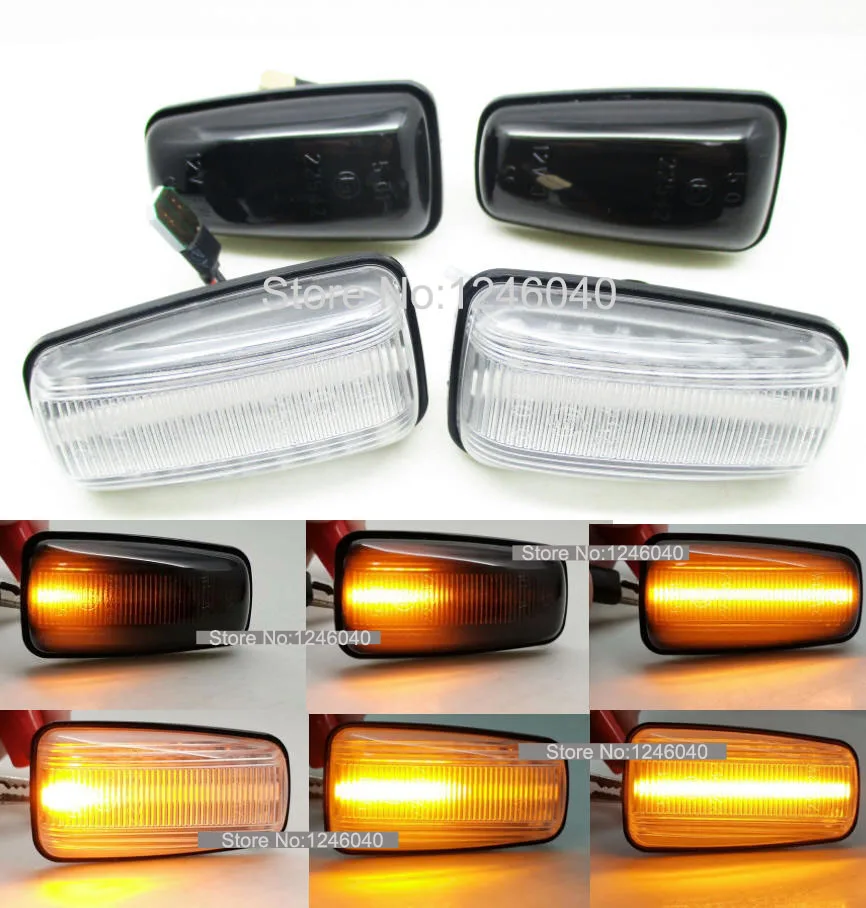 2 шт. светодиодный динамический боковой маркер указатель поворота светильник для