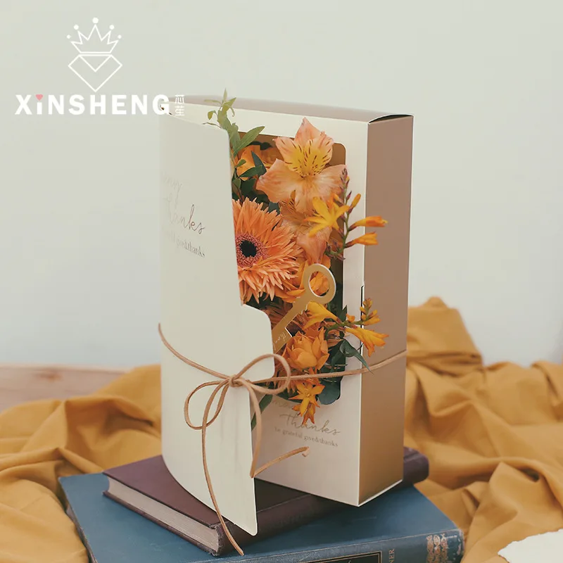 Подарочная коробка 2 шт. книжка с креативными цветами букет для цветов в стиле INS