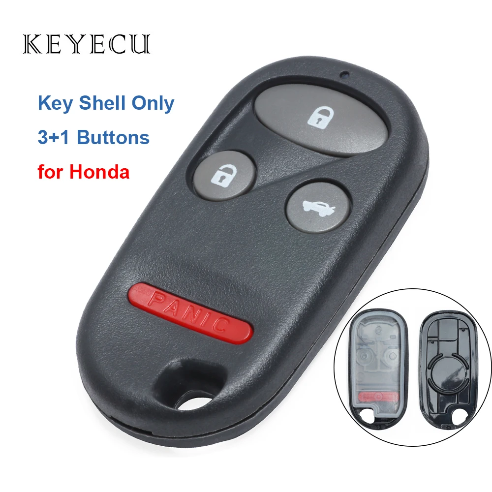 Запасной чехол Keyecu для дистанционного ключа без 3 + 1 кнопки Honda Element CR-V Civic Si Coupe |