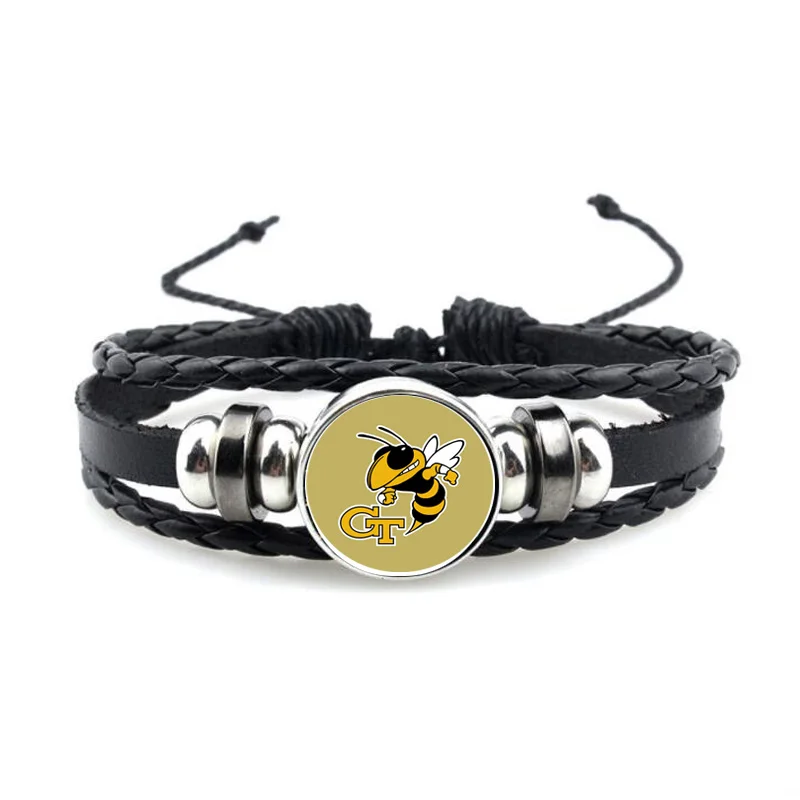 Брелоки для ключей из университета 10 шт./лот футбольный спортивный браслет