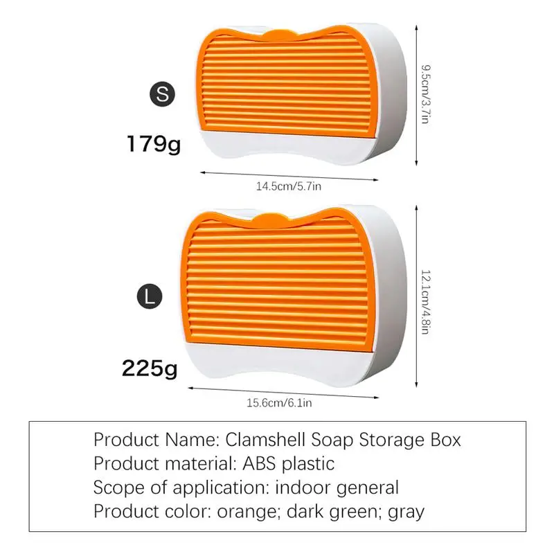 

1pc Soap Holder Punch-free Drawer Sponge Soap Box With Lid Draining Dish Box Containers Holder Home Bathroom Storage Supplies