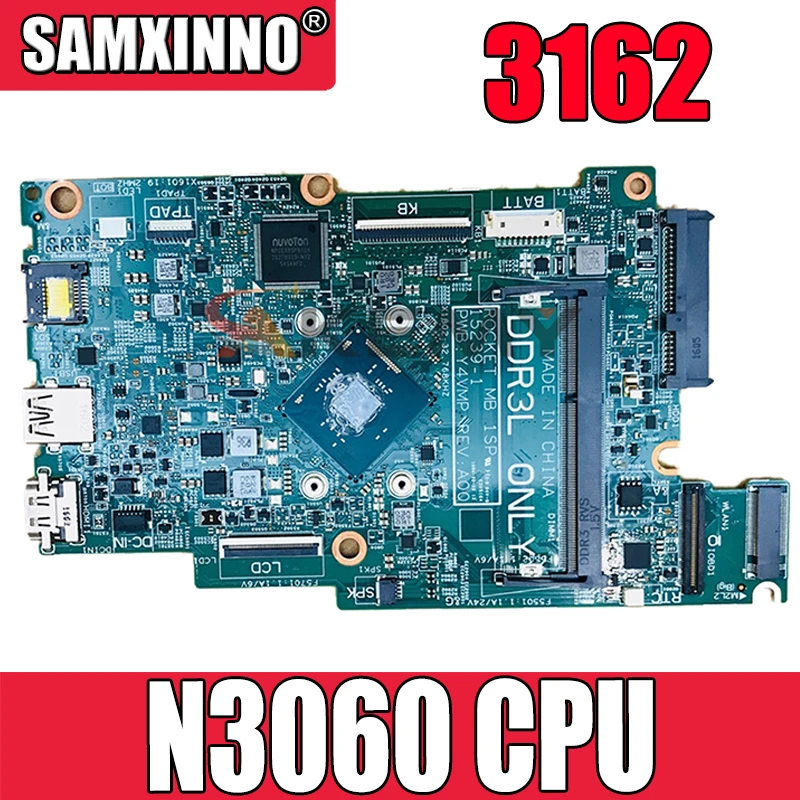 

Оригинальная материнская плата для ноутбука DELL Inspiron 3162 процессор Celeron N3060 материнская плата CN-0P75YT 0P75YT 15239-1 SR2KN