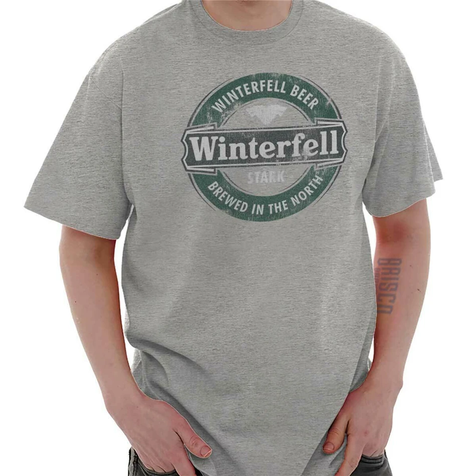 Футболка с короткими рукавами изображением пива заваренного в северной части