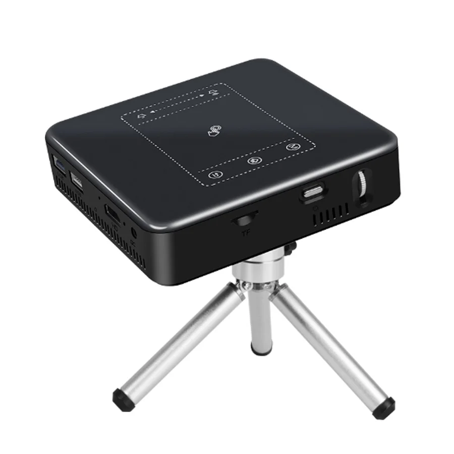 WZATCO D13 Android 7 1 мини карманный проектор 4K Smart Pico DLP портативный светодиодный WIFI