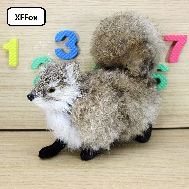 

simulation natural colour squirrel model polyethylene&furs real life walking squirrel doll gift 21x7x16cm xf2261