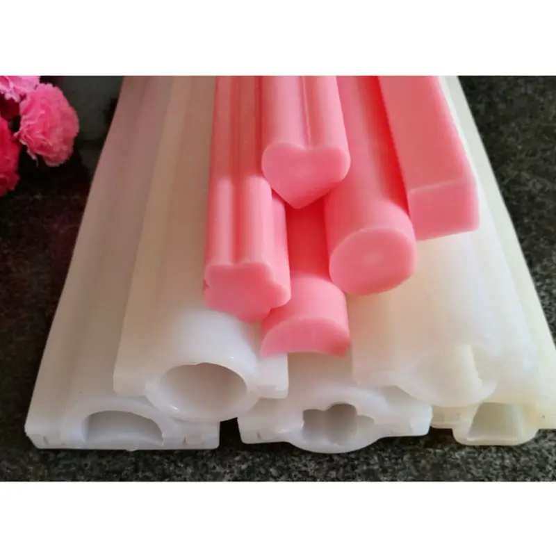 Круглая силиконовая трубка сделай сам в форме свечи сердца форма для мыла ручная