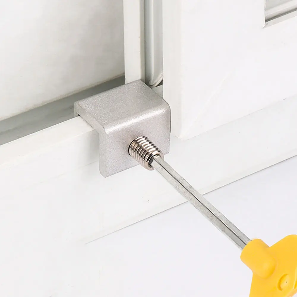 

Steel Doors And Window Track Buckle Limiter Window Rail Push Pull Safety Lock