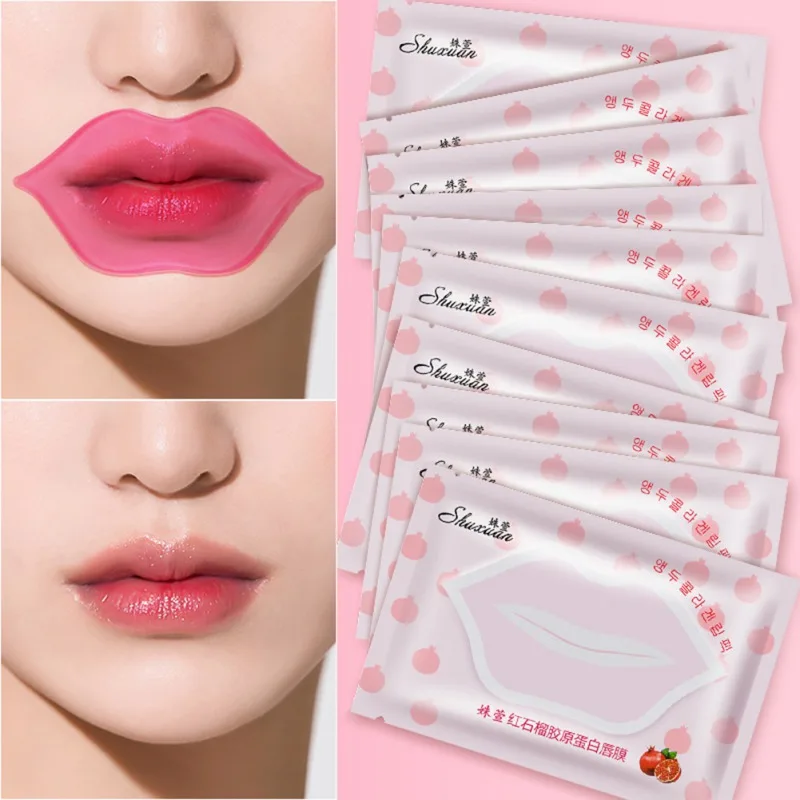 1 шт. гель маска для губ увлажнение восстановление удаление морщин осветление