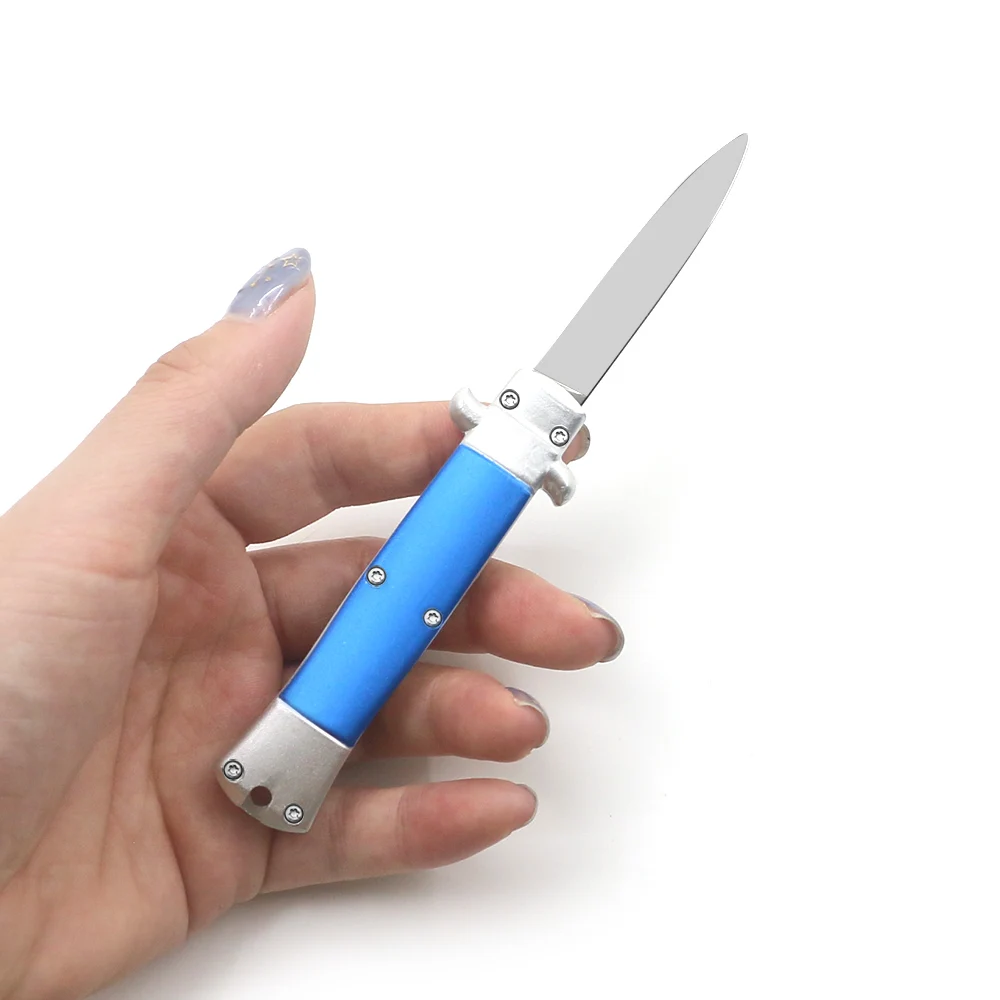 SF 4-Color Mini OTF Outdoor Hunting Survival Knife 440 Mirror Blade Two-Color Alumina Handle EDC Camping Adventure Tool - купить по