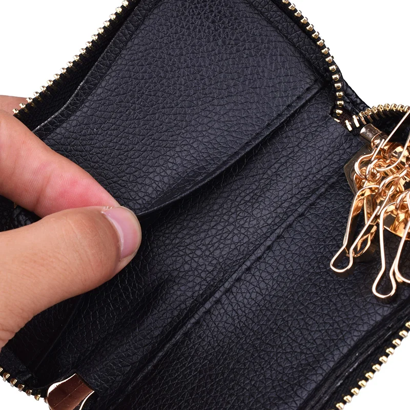 Чехол для ключей из мягкой натуральной кожи мужчин и женщин многофункциональный