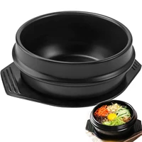 korean ceramic bowl dolsot for bibimbap soup porcelain stone pot ramen bowls food high temperature resistance with tray