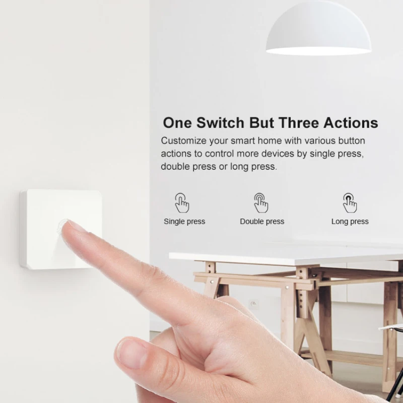 Умный кнопочный переключатель SONOFF SNZB-01 Zigbee уведомление о низком заряде батареи в