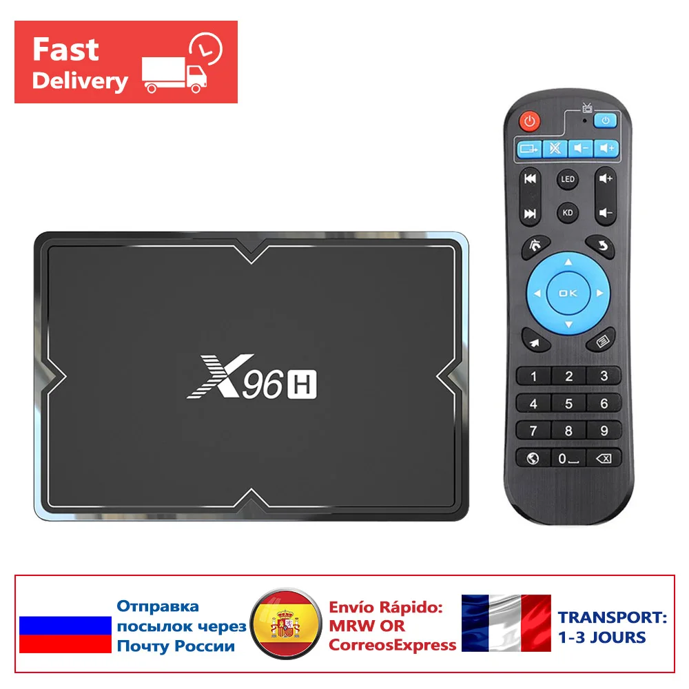 X96H Android 9,0 2 ГБ 4 ГБ+ 16 ГБ 32 ГБ 64 Гб Смарт ТВ приставка Bluetooth 4,1 ТВ приставка WiFi 2,4G/5G Netflix Youtube медиаплеер