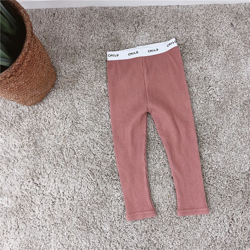 Корейский стиль весна 2020 Новое поступление хлопковые трикотажные леггинсы для