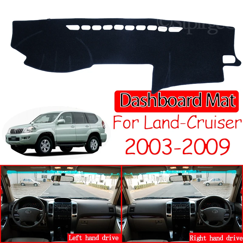 

Противоскользящий коврик для Toyota Land Cruiser Prado 120 J120 2003 ~ 2009, накладка на приборную панель, солнцезащитный козырек, аксессуары для приборной пан...