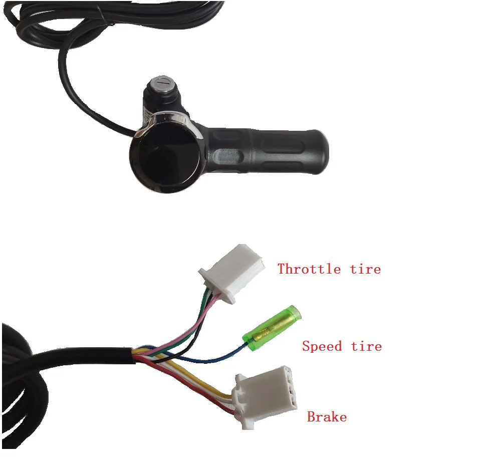 Дроссель скутера Электрический комплектующие дверного замка 24 В/36 В/48 В/60 в с ЖК