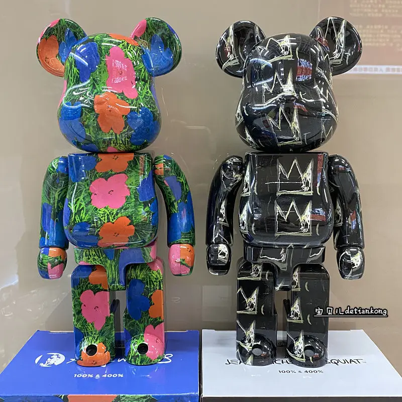 Мерцающая фигурка в виде подставки Bearbrick модель 400% дюйма украшения для кукол