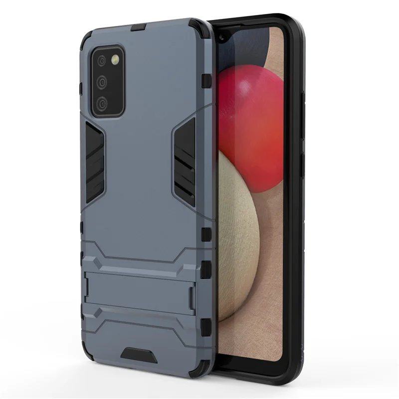 For Cover Samsung Galaxy A02S Case For Galaxy A02S Coque Shoclproof Hybrid Heavy Duty Hard Stand Cover For Samsung A02S Fundas