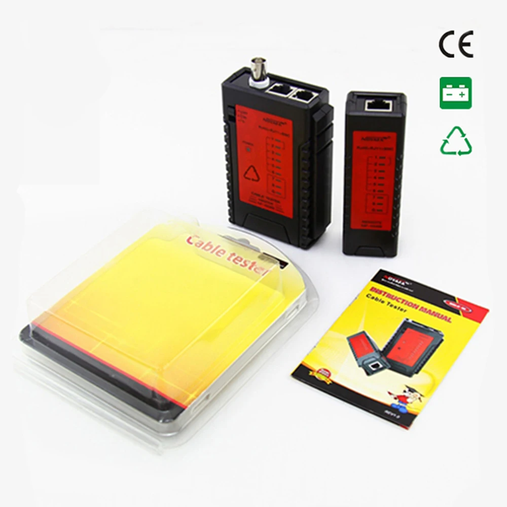 Тестер сетевого кабеля NOYAFA RJ11 RJ12 RJ45 Cat5 BNC|network cable tester|cable testerlan network tester |