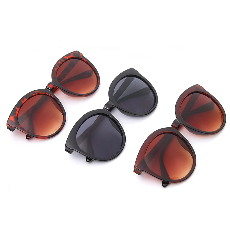 

DOUBLE LEGEND Ladies Luxury Sunglasses Brown Tortoise Leopard Color Frame Sun Slasses Gradient Cat Eye Lens Eyewear Dropshipping