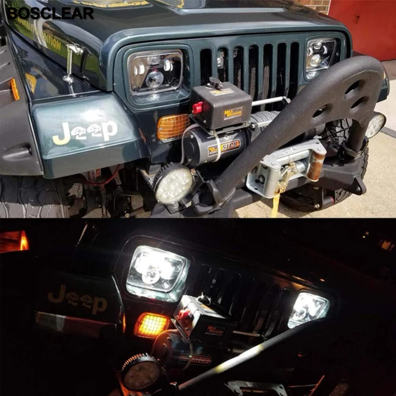 2X7X6 5X7 дюймов светодиодный налобный фонарь для Jeep Wrangler YJ Cherokee XJ аксессуары GMC Savana 1500 2500 3500 GMC Safari Ford F550 F350 F250 E150 Club Wagon E-350 ecoline для Chevrolet Express 3500 1500 Astro для Nissan 240SX