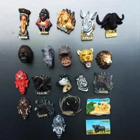 kenya humanistic three dimensional animal tourism memorial gift resin crafts fridge magnet